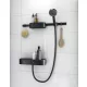 Hansgrohe WallStoris Szett termosztátos zuahnycsaptelep 3 funkciós kézizuhany EcoSmart, matt fekete 24250670
