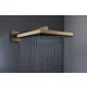 Hansgrohe Pulsify E fejzuhany 1jet 26x26 cm, szálcsiszolt bronz kivitelben.