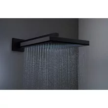 Hansgrohe Pulsify E fejzuhany 1jet 26x26 cm, matt fekete kivitelben.