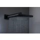 Hansgrohe Pulsify E fejzuhany 1jet 26x26 cm, matt fekete kivitelben.
