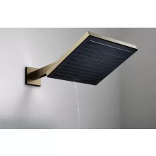 Hansgrohe Pulsify E fejzuhany 1jet 26x26 cm EcoSmart technológiával, szálcsiszolt bronz kivitelben.