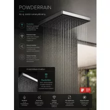 Hansgrohe Pulsify E fejzuhany 26x26 cm, 1jet EcoSmart+ technológiával, króm kivitelben.