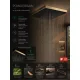 Hansgrohe Pulsify E fejzuhany 26x26 cm, 1jet EcoSmart+ technológiával, szálcsiszolt bronz kivitelben.