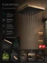 Hansgrohe Pulsify E fejzuhany 26x26 cm, 1jet EcoSmart+ technológiával, szálcsiszolt bronz kivitelben.
