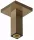 Hansgrohe szálcsiszolt bronz mennyezeti csatlakozó E 100 mm 24338140