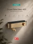 Hansgrohe ShowerTablet Select 400 termosztátos kádcsaptelep elegáns szálcsiszolt bronz felülettel és tárolópolccal.