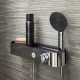 Hansgrohe ShowerTablet Select 400 zuhanytermosztát praktikus tárolófelülettel és króm felülettel