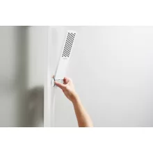  Hansgrohe Pulsify E zuhanyszett 65 cm-es zuhanyrúddal, 1jet, EcoSmart Plusz, matt fehér 24371700