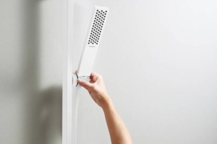 Hansgrohe Pulsify E zuhanyszett 65 cm-es zuhanyrúddal, 1jet, EcoSmart Plusz, matt fehér 24371700