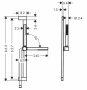 Hansgrohe Pulsify S zuhanyszett 65 cm-es zuhanyrúddal, 1jet, EcoSmart, matt fekete 24372670