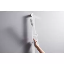   Hansgrohe Pulsify E zuhanyszett 95 cm-es zuhanyrúddal, 1jet, EcoSmart, matt fehér24380700