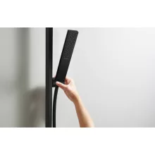   Hansgrohe Pulsify E zuhanyszett 95 cm-es zuhanyrúddal, 1jet, EcoSmart Plusz, matt fekete 24381670
