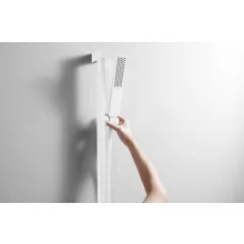   Hansgrohe Pulsify E zuhanyszett 90 cm-es zuhanyrúddal, 1jet, EcoSmart Plusz, matt fehér 24381700