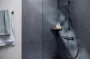 Hansgrohe Unica Zuhanyrúd Pulsify S 65 cm toló csúszkával és 160 cm-es zuhanytömlővel szálcsiszolt fekete króm 24400340