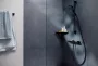 Hansgrohe Unica Zuhanyrúd Pulsify S 65 cm, toló csúszkával és zuhanytömlővel, matt fekete 24400670