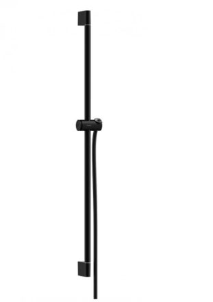 Hansgrohe Unica Zuhanyrúd Pulsify S 90 cm, toló csúszkával és zuhanytömlővel, matt fekete 24401670