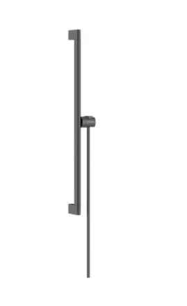 Hansgrohe Unica Zuhanyrúd S Puro 650 mm 160 cm-es zuhanytömlővel szálcsiszolt fekete króm 24402340