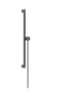 Hansgrohe Unica Zuhanyrúd S Puro 650 mm 160 cm-es zuhanytömlővel szálcsiszolt fekete króm 24402340