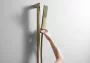 Hansgrohe Unica Zuhanyrúd S Puro 65 cm, 160 cm-es zuhanytömlővel, szálcsiszolt bronz 24404140