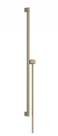 Hansgrohe Unica Zuhanyrúd E Puro 900 mm, 160 cm-es zuhanytömlővel, szálcsiszolt bronz 24405140