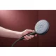Hansgrohe Raindance Alive Select S 3 funkciós kézizuhany 125, szálcsiszolt fekete/króm 24500340