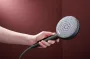Hansgrohe Raindance Alive Select S 3 funkciós kézizuhany 125 EcoSmart, szálcsiszolt fekete/króm 24511340