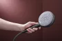 Hansgrohe Raindance Alive Select S 3 funkciós kézizuhany 125 EcoSmart, szálcsiszolt fekete/króm 24511340