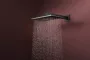 Hansgrohe Raindance Alive Q fejzuhany 340x210 mm, szálcsiszolt fekete/króm 24530340