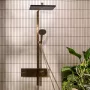 Hansgrohe Raindance Alive Q zuhanyrendszer ShowerSelect Comfort E termosztáttal, szálcsiszolt bronz 24580140