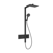   Hansgrohe Raindance Alive Q zuhanyrendszer ShowerSelect Comfort E termosztáttal, matt fekete 24580670