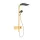 Hansgrohe Raindance Alive Q zuhanyrendszer ShowerSelect Comfort E termosztáttal, polírozott arany hatású 24580990