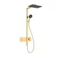 Hansgrohe Raindance Alive Q zuhanyrendszer ShowerSelect Comfort E termosztáttal, polírozott arany hatású 24580990