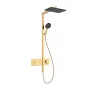 Hansgrohe Raindance Alive Q zuhanyrendszer ShowerSelect Comfort E termosztáttal, polírozott arany hatású 24580990
