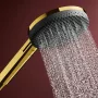 Hansgrohe Raindance Alive Q zuhanyrendszer ShowerSelect Comfort E termosztáttal, polírozott arany hatású 24580990