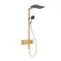 Hansgrohe Raindance Alive Q zuhanyrendszer ShowerSelect Comfort E termosztáttal EcoSmart, szálcsiszolt bronz 24581140