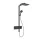 Hansgrohe Raindance Alive Q zuhanyrendszer ShowerSelect Comfort E termosztáttal EcoSmart, szálcsiszolt fekete/króm 24581340