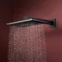 Hansgrohe Raindance Alive Q zuhanyrendszer ShowerSelect Comfort E termosztáttal EcoSmart, szálcsiszolt fekete/króm 24581340
