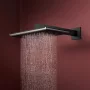 Hansgrohe Raindance Alive Q zuhanyrendszer ShowerSelect Comfort E termosztáttal EcoSmart, szálcsiszolt fekete/króm 24581340