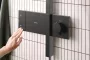 Hansgrohe Raindance Alive S zuhanyrendszer 300 ShowerSelect Comfort E termosztáttal, szálcsiszolt fekete/króm 24582340