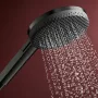 Hansgrohe Raindance Alive S zuhanyrendszer 300 ShowerSelect Comfort E termosztáttal, szálcsiszolt fekete/króm 24582340