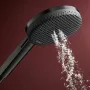 Hansgrohe Raindance Alive S zuhanyrendszer 300 ShowerSelect Comfort E termosztáttal, szálcsiszolt fekete/króm 24582340