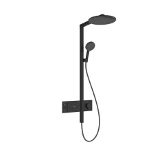   Hansgrohe Raindance Alive S zuhanyrendszer 300 ShowerSelect Comfort E termosztáttal, matt fekete 24582670