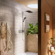   Hansgrohe Raindance Alive Q zuhanyrendszer ShowerSelect Comfort E termosztáttal, króm 24590000