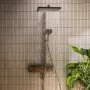 Hansgrohe Raindance Alive Q zuhanyrendszer ShowerSelect Comfort E termosztáttal, szálcsiszolt bronz 24590140