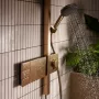 Hansgrohe Raindance Alive Q zuhanyrendszer ShowerSelect Comfort E termosztáttal, szálcsiszolt bronz 24590140