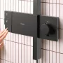 Hansgrohe Raindance Alive Q zuhanyrendszer ShowerSelect Comfort E termosztáttal, szálcsiszolt fekete/króm 24590340