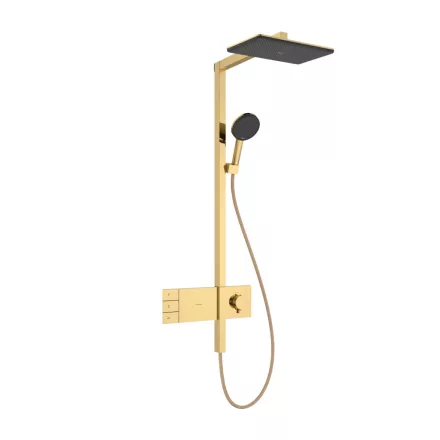 Hansgrohe Raindance Alive Q zuhanyrendszer ShowerSelect Comfort E termosztáttal, polírozott arany hatású 24590990