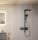 Hansgrohe Raindance Alive Q 2 funkciós zuhanyrendszer ShowerSelect Comfort E termosztáttal EcoSmart, szálcsiszolt fekete/króm 24591340