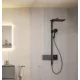 Hansgrohe Raindance Alive Q 2 funkciós zuhanyrendszer ShowerSelect Comfort E termosztáttal EcoSmart, szálcsiszolt fekete/króm 24591340