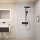 Hansgrohe Raindance Alive Q 2 funkciós zuhanyrendszer ShowerSelect Comfort E termosztáttal EcoSmart, matt fekete 24591670